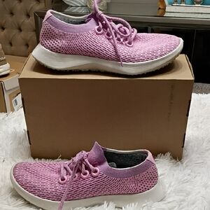 Allbirds TD2 Women's Pink/Lavender Knit Women's Lace Up Sneakers Size 11